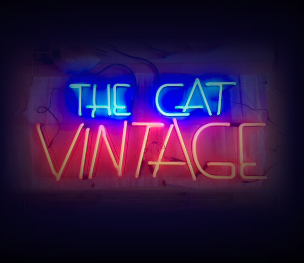 The Cat Vintage Neon Sign by Bill Concannon
