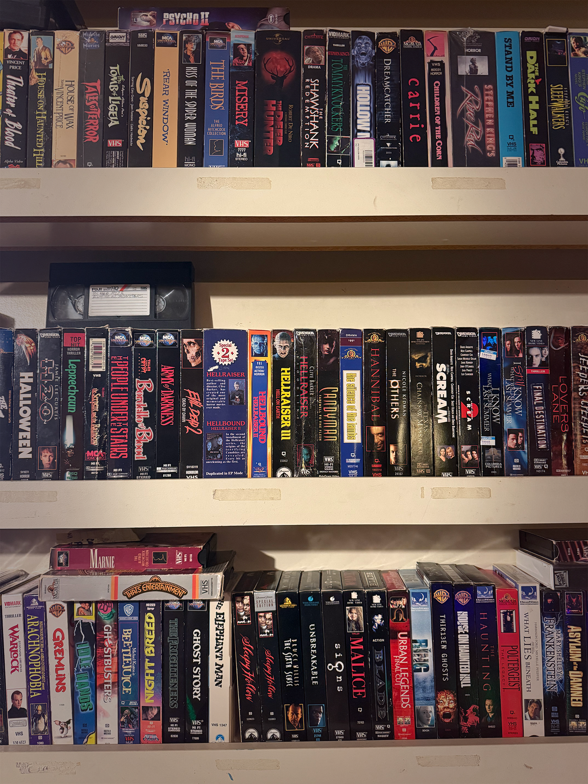 VHS tapes for sale at the cat vintage