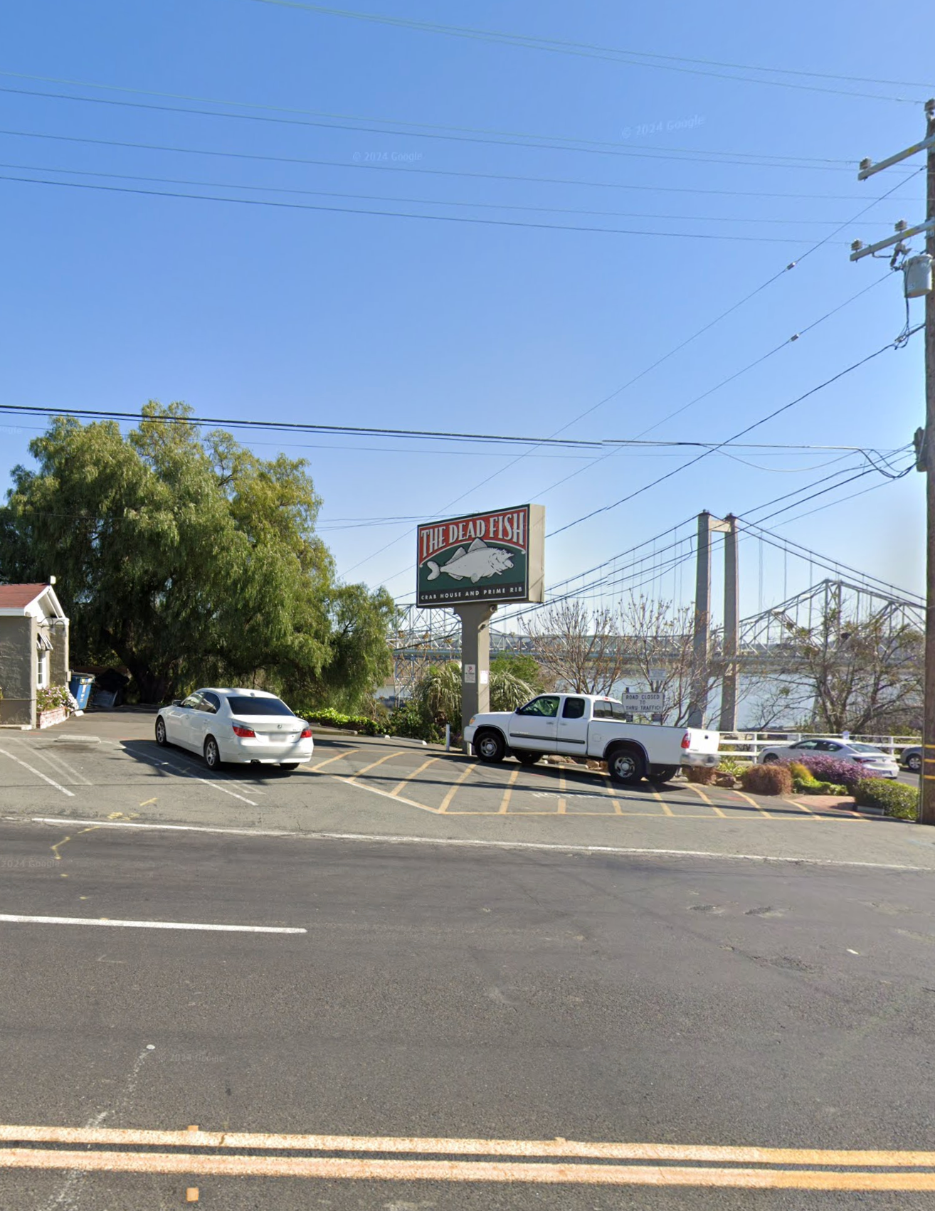 Outside The Dead Fish in Crockett, California