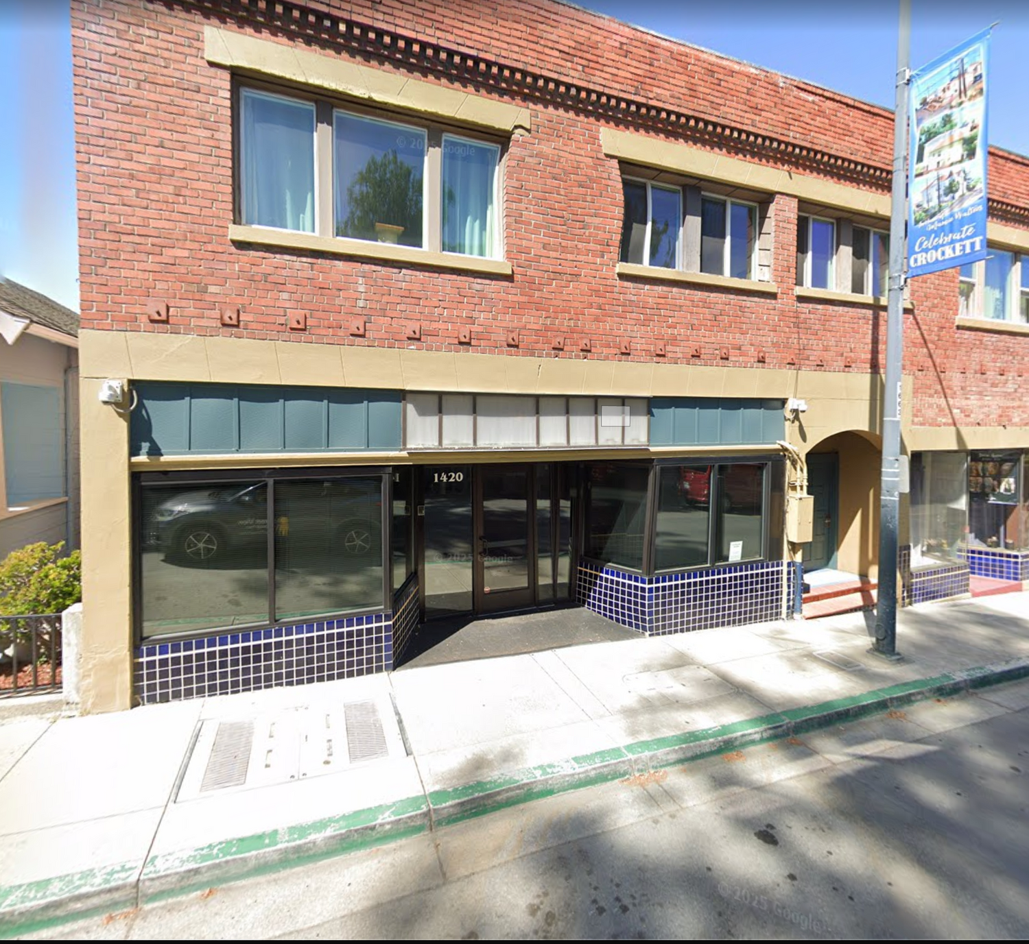 Outside the Valona Hair Parlor Location in Downtown Crockett California