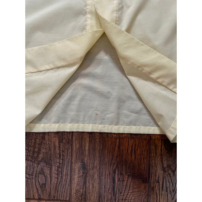 Vintage Jodie Arden Kimono Robe – Pale Yellow Embroidered Asian Garden Motif