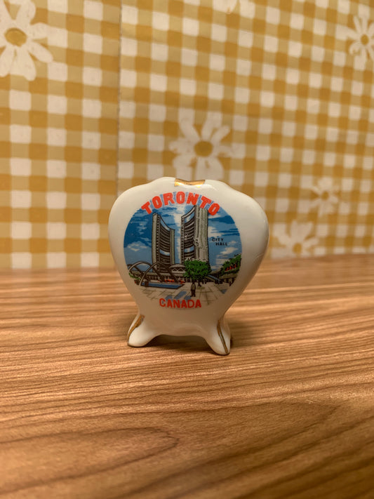 Toronto Canada Souvenir - Heart Shape Toothpick Holder