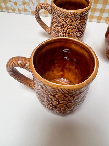 Japanese Coffee Set - Basketweave Pattern