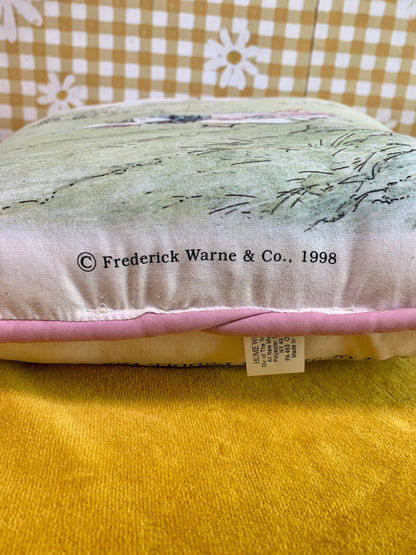 1998 Home Works Pink Beatrix Potter Pillow - Jemima Puddle-Duck