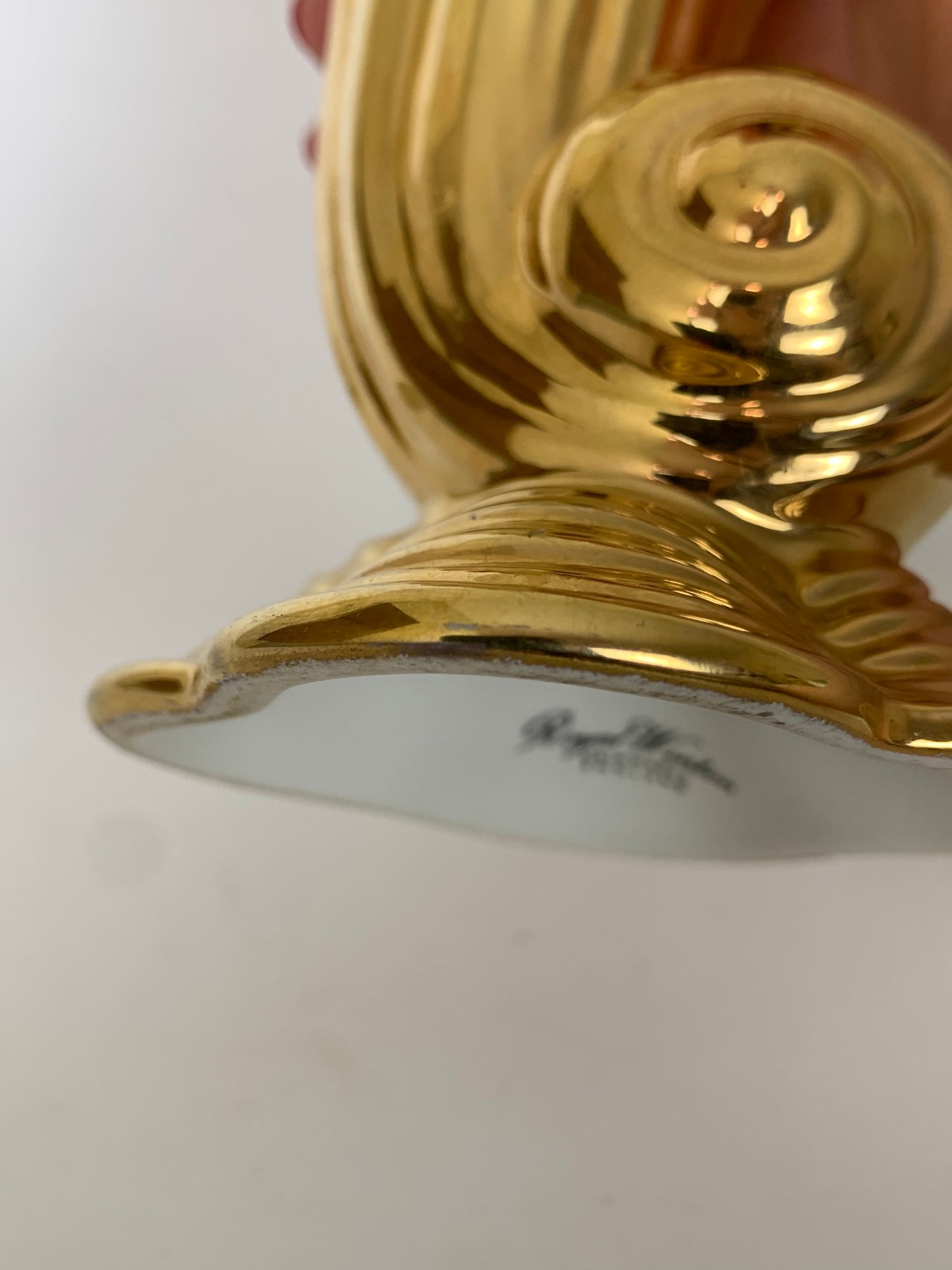 Royal Winton Gold Cornucopia Vase Sculpture