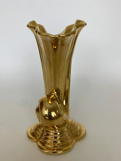 Royal Winton Gold Cornucopia Vase Sculpture