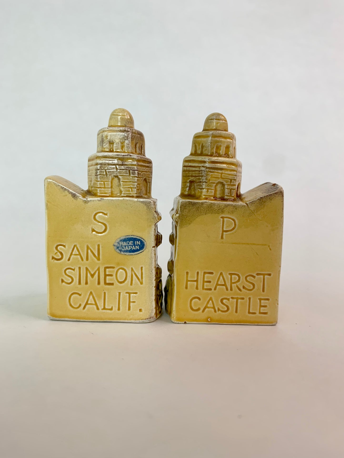 Vintage Hearst Castle Souvenir Salt & Pepper Shakers