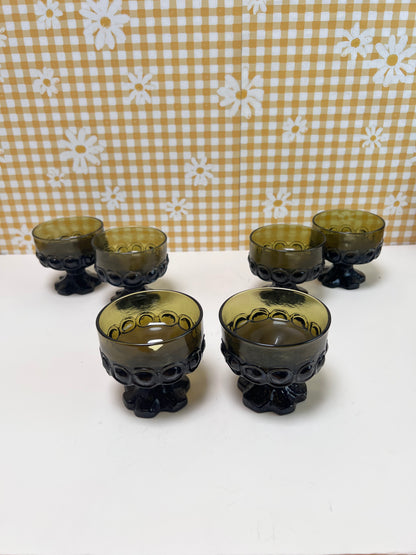 Franciscan Madeira Tiffin - Olive Green Sherbert or Champagne Glass