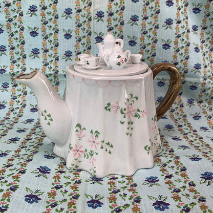 Vintage Seymour Mann Ceramic Floral Tea Party Teapot