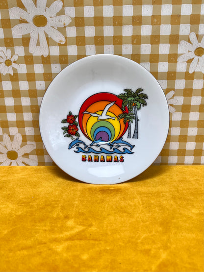 1980s Bahamas Tea Cup with Rainbow Motif